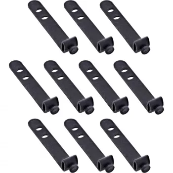 InLine 59972B Fascette per cavi fascette a scaletta in silicone nero 10 pz.