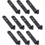 InLine 59972B Fascette per cavi fascette a scaletta in silicone nero 10 pz.