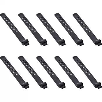 InLine 59972A Fascette per cavi fascette a scaletta in silicone nero 10 pz.