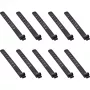 InLine 59972A Fascette per cavi fascette a scaletta in silicone nero 10 pz.