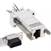 InLine Adattatore DB9 femmina / RJ45 8P8C femmina case metallizzato 68889L