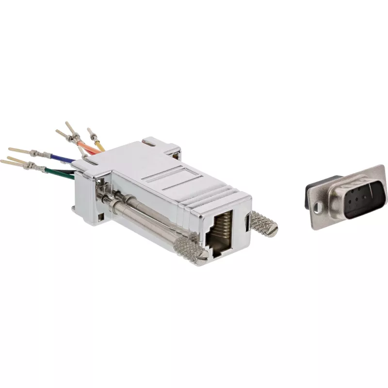InLine Adattatore 9 pin Sub-D maschio RJ45 femmina metallizzato 68889M