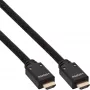 InLine Cavo HDMI attivo, HDMI High Speed con Ethernet, M/M, treccia in nylon, 10m