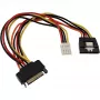 Cavo adattatore alimentazione SATA femmina/maschio + connettore alimentazione Floppy 0,15 m InLine 29691