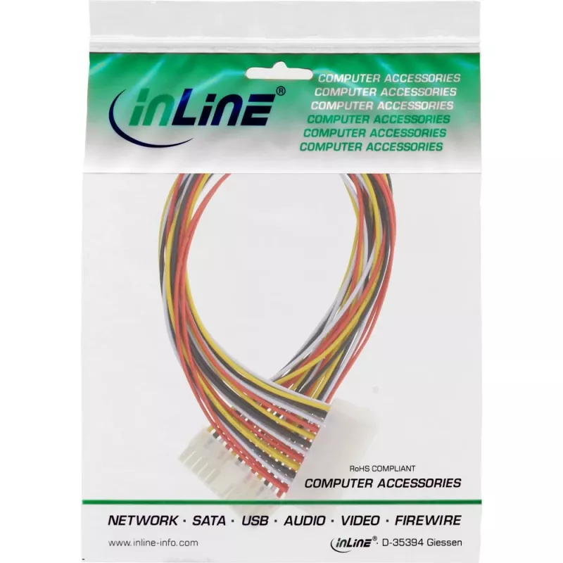 InLine Cavo prolunga alimentatore ATX 24 poli femmina / 20+4 poli maschio 26629A