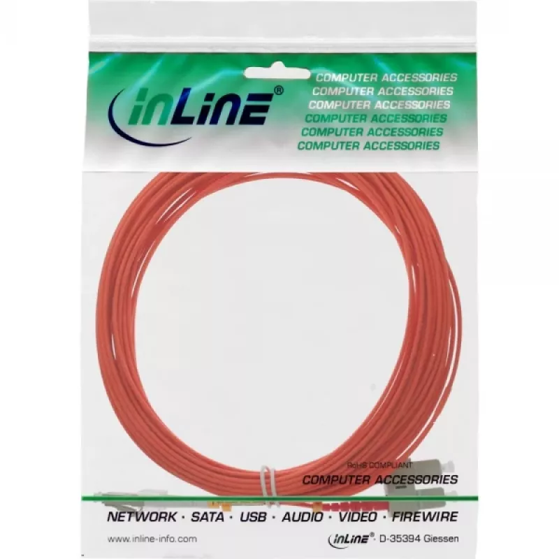 Cavo in fibra ottica duplex LC/SC InLine 88638 50/125µm OM2 25m