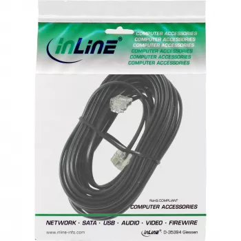 Cavo modulare InLine RJ11 connettore maschio / connettore maschio 6P4C 6m