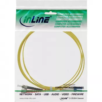 Cavo in fibra ottica duplex LC/ST InLine 9/125µm OS2 2m