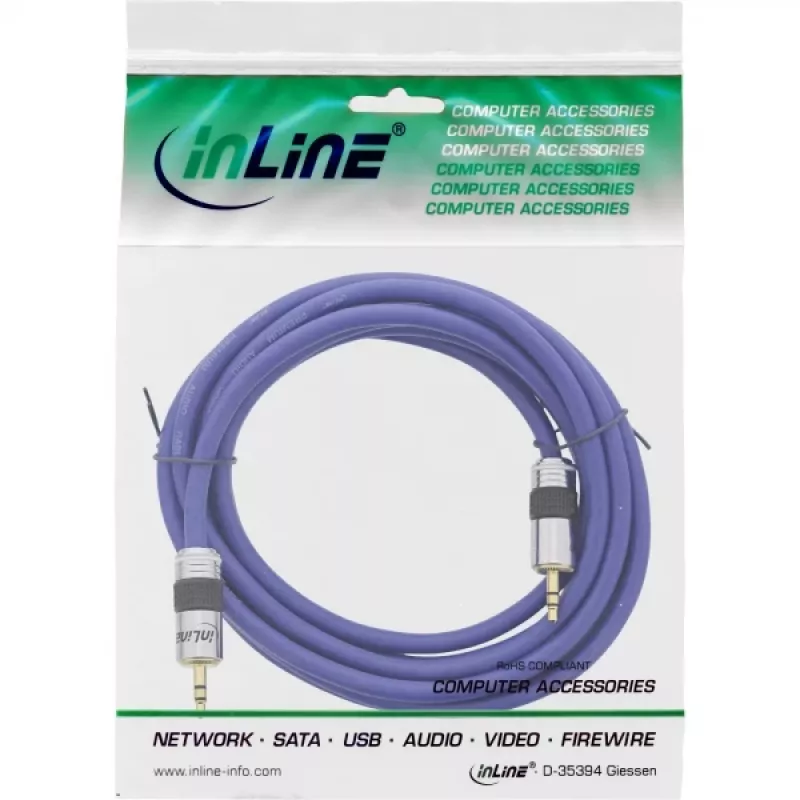Cavo audio premium InLine 3,5 mm jack connettore maschio/connettore maschio 20 m