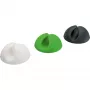 Fermacavi in gomma InLine 6 pz — bianco, verde, nero — clip organizza cavi
