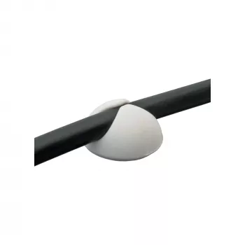 Fermacavi in gomma InLine 6 pz — bianco, verde, nero — clip organizza cavi