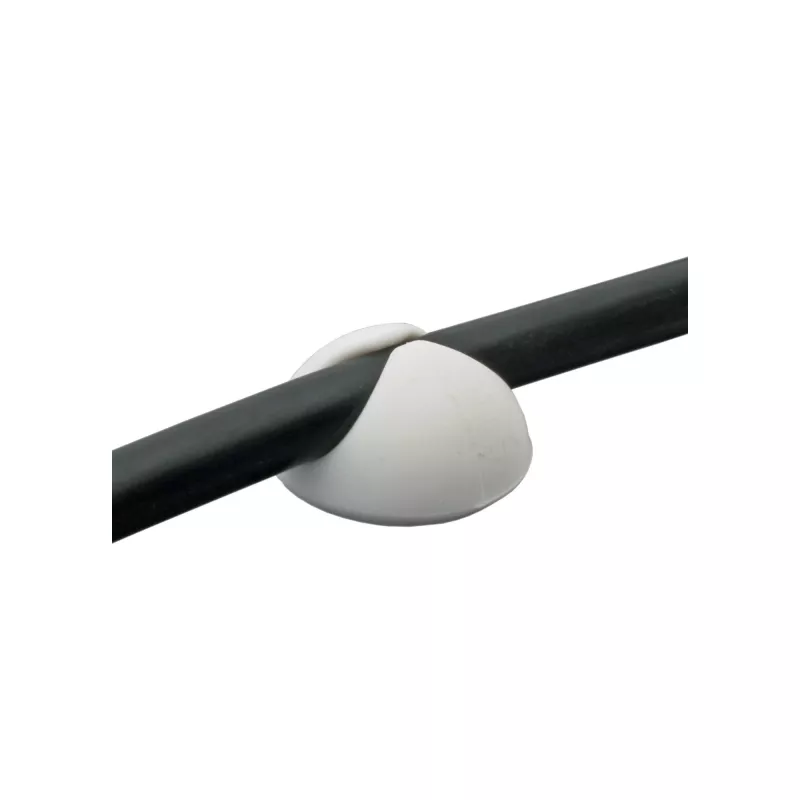 Fermacavi in gomma InLine 6 pz — bianco, verde, nero — clip organizza cavi