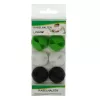 Fermacavi in gomma InLine 6 pz — bianco, verde, nero — clip organizza cavi