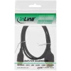 Cavo HDMI High Speed InLine con Ethernet, AM/CM, extra piatto, nero/oro, 1,8 m