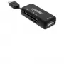 Lettore di schede OTG InLine Dual Flex per SD, microSD con porta USB e 2 slot per schede