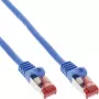 Cavo patch InLine S/FTP PiMF Cat.6 250MHz rame halogen free blu 15 m