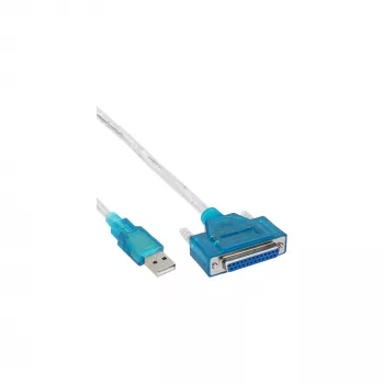 Cavo per stampante USB InLine 33397I 1,8 m spina tipo A su connettore femmina DB25