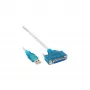 Cavo per stampante USB InLine 33397I 1,8 m spina tipo A su connettore femmina DB25
