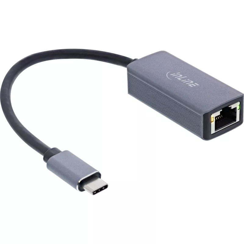 Cavo adattatore di rete InLine USB 3.2 su 2.5G Ethernet, USB-C su RJ45
