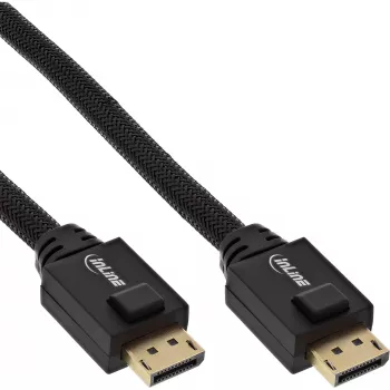 Cavo attivo DisplayPort InLine, nero, contatti dorati, 25 m