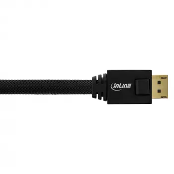Cavo attivo DisplayPort InLine, nero, contatti dorati, 25 m