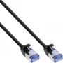 Cavo patch InLine sottile rotondo U/FTP Cat.6A nero 0,25 m