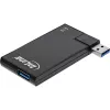 Hub USB 3.0 InLine girevole, 4 porte, nero