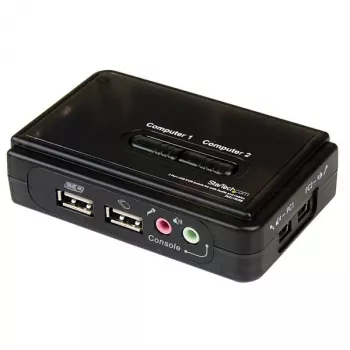 Kit switch KVM USB StarTech.com a 2 porte nero con audio e cavi