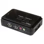 Kit switch KVM USB StarTech.com a 2 porte nero con audio e cavi