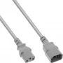 Prolunga cavo alimentazione InLine, C13 / C14, grigio, 0,3 m