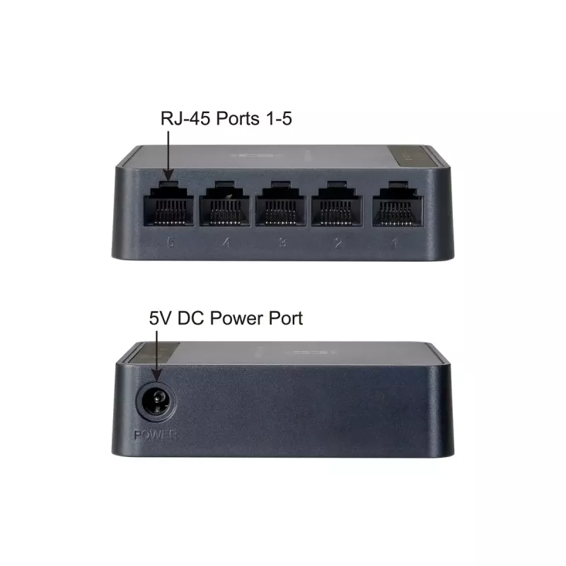 Switch di rete LevelOne FEU-0512 Fast Ethernet 10/100 nero