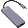 Multi-hub InLine USB 3.2 Gen.1, 2x USB-A, HDMI 4K/30Hz, lettore schede, alluminio, grigio