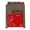 StarTech.com SAT32MSAT257 adattatore / convertitore da mSATA SSD a SATA da 2,5 pollici, SATA a 22 pin, 6 Gbit/s, nero, rosso, argento