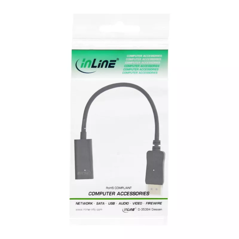InLine adattatore DisplayPort su HDMI con audio, DisplayPort M / HDMI F, 4K/60Hz