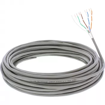 InLine cavo telefonico 8 fili massiccio per installazione 4x2x06mm schermato 25 m