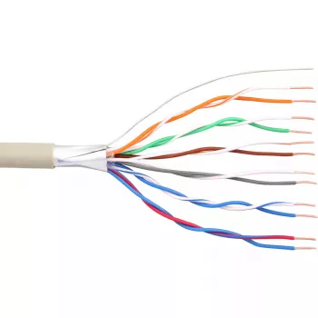InLine cavo telefonico 12 fili massiccio per installazione 6x2x0,6mm schermato 25 m