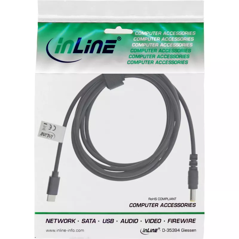 InLine cavo di ricarica USB-C su notebook ASUS/Lenovo (tondo), 2 m