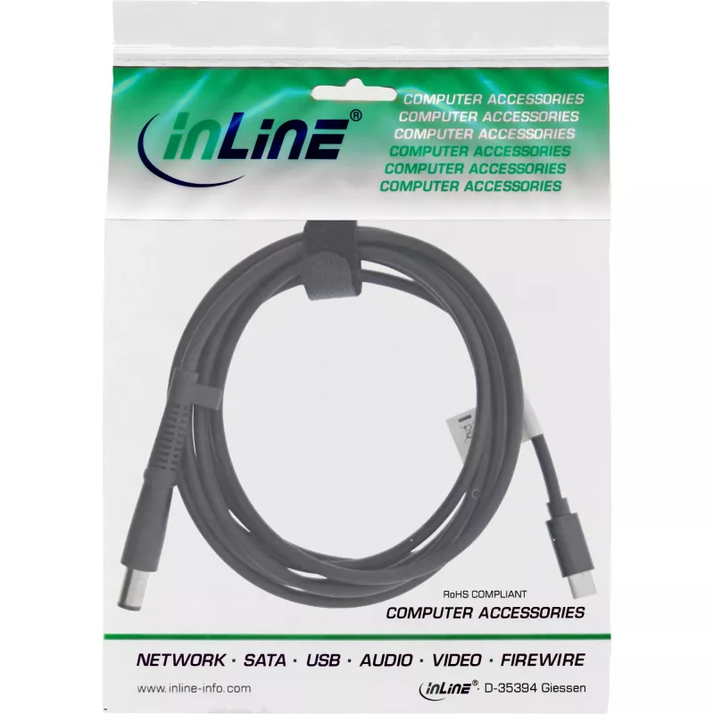 InLine cavo di ricarica USB-C su notebook HP (tondo/grande), 2 m