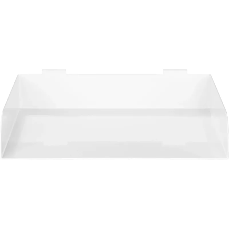 InLine 23182B Mensola Slatwall grande, in acciaio, 318 x 250 x 68 mm, fino a 3 kg, bianca