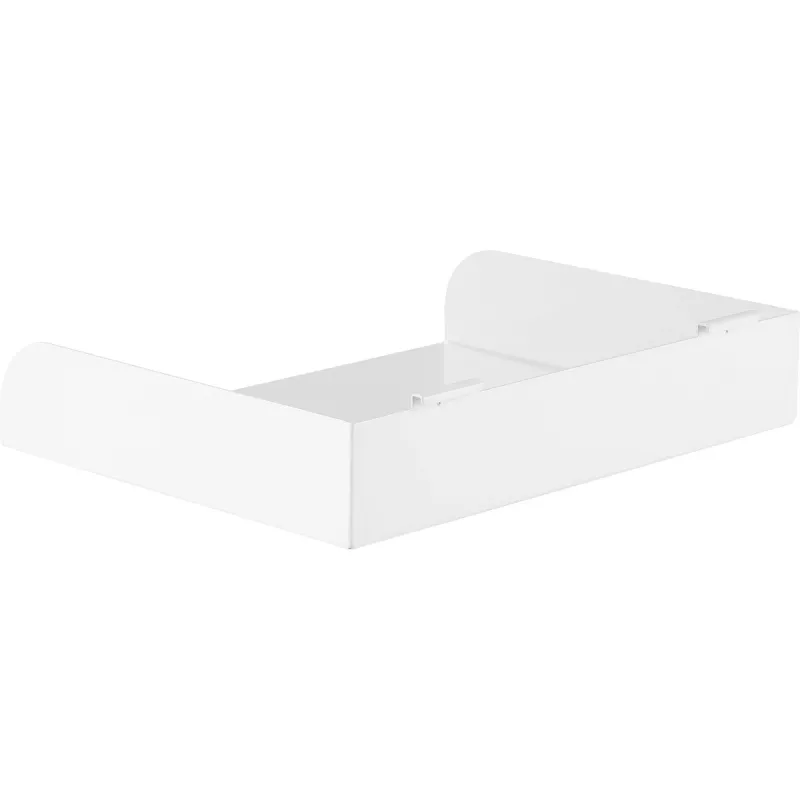 InLine 23182B Mensola Slatwall grande, in acciaio, 318 x 250 x 68 mm, fino a 3 kg, bianca