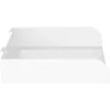 InLine 23182B Mensola Slatwall grande, in acciaio, 318 x 250 x 68 mm, fino a 3 kg, bianca