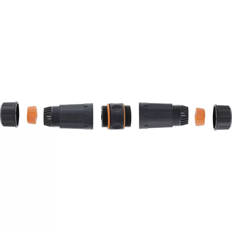 InLine giunto Cat.6A, impermeabile IP68, 2x RJ45 F/F, 1:1