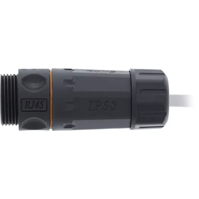 InLine giunto Cat.6A, impermeabile IP68, 2x RJ45 F/F, 1:1