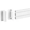 InLine supporto di montaggio Slatwall per pannello a parete, bianco, 2 pz., coppia