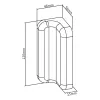 InLine supporto di montaggio Slatwall per pannello a parete, bianco, 2 pz., coppia
