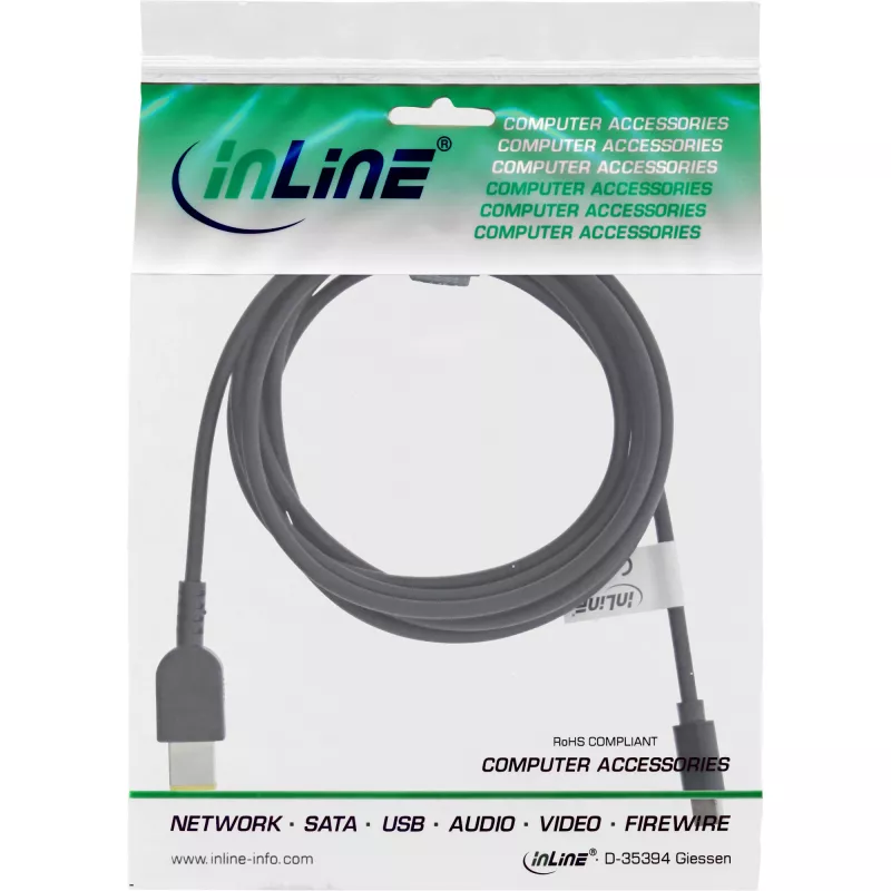 InLine cavo di ricarica USB-C su notebook Lenovo (rettangolare), 2 m