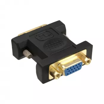 InLine adattatore DVI-A DVI 12+5 connettore maschio su VGA 15HD connettore femmina dorato