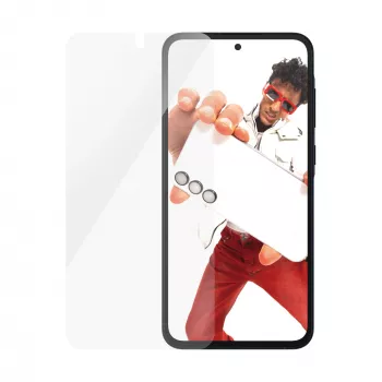 Pellicola protettiva in vetro temperato PanzerGlass SAFE per Samsung Galaxy A55 5G — Ultra-Wide Fit, resistente a graffi e urti, 50 pz.