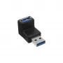 Adattatore USB 3.0 Type-A maschio / A femmina angolato 90° InLine 35300R