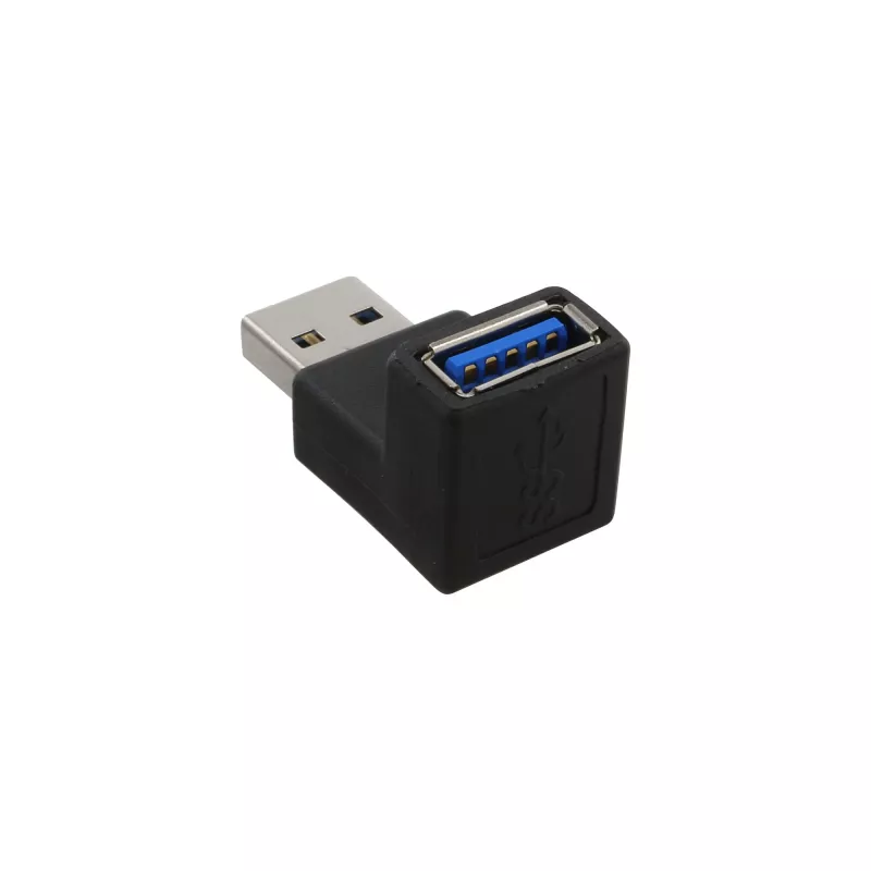 Adattatore USB 3.0 Type-A maschio / A femmina angolato 90° InLine 35300R